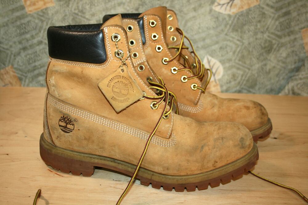 Timberland 6-inch Wheat Brown Leather Work Boots 11 M